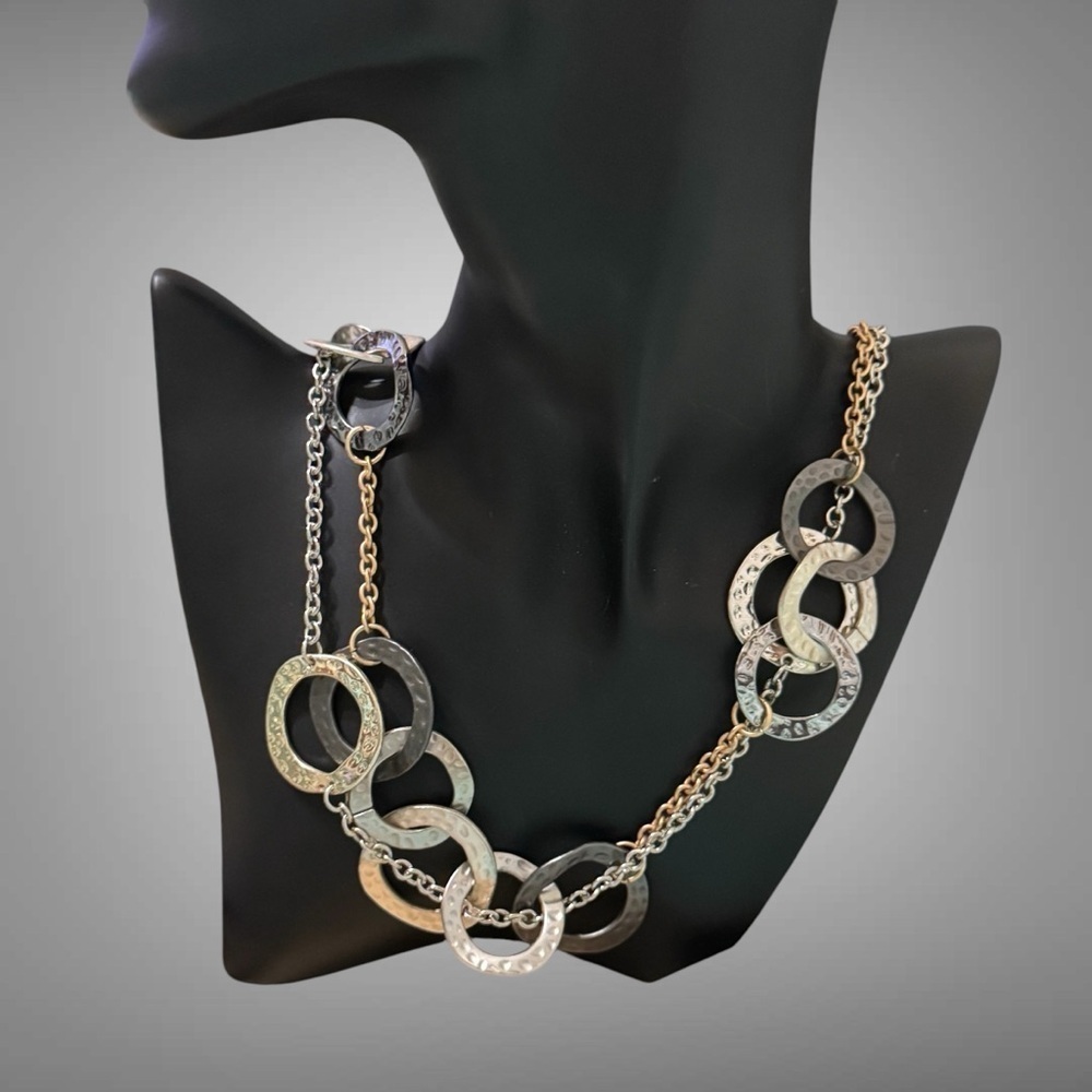 CHARMING CHARLIE TWO TONE EXTRA LONG NECKLACE